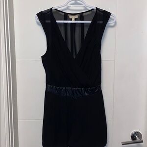 Black sheer romper